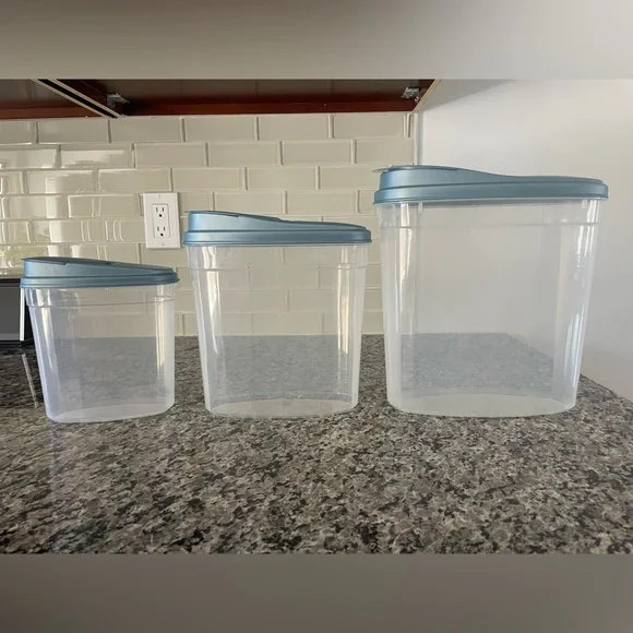 Blue Lid Storage Container Set - Picture 1 of 2